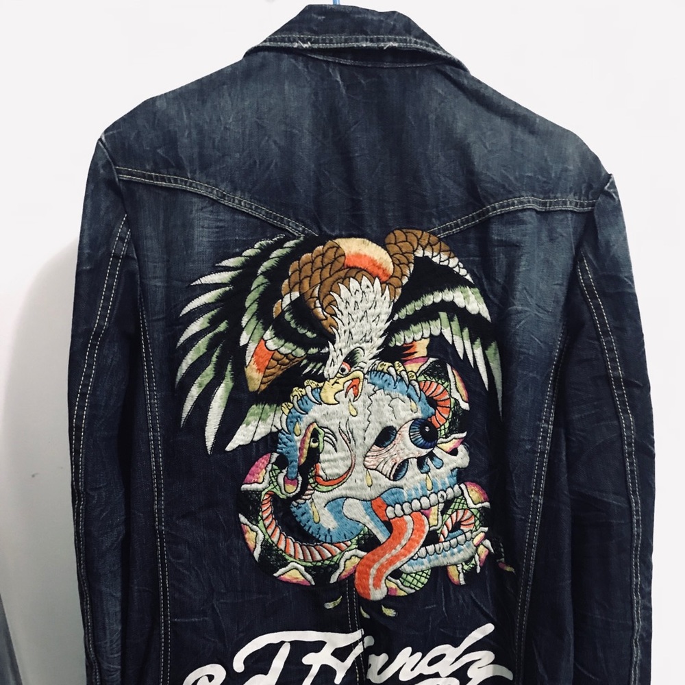 Ed Hardy Men’s Denim Jacket Small